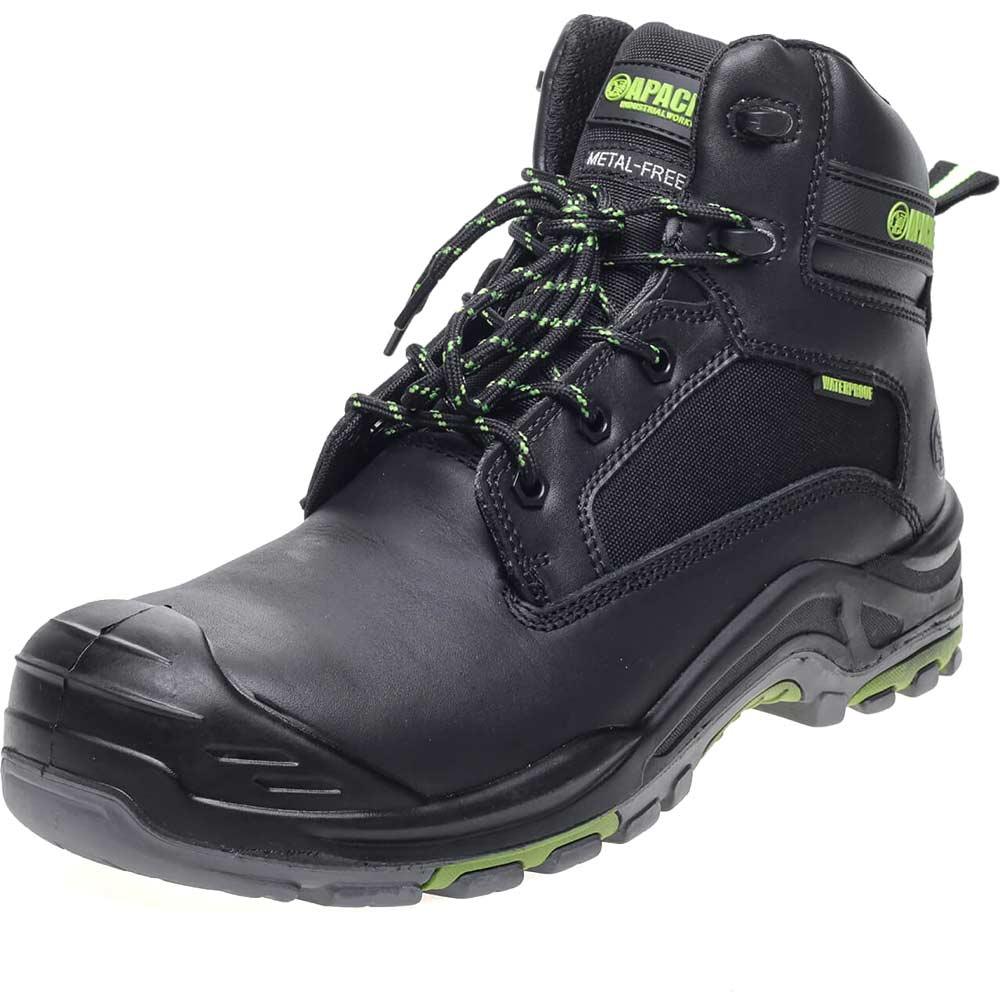 Apache Dakota Metal Free Waterproof Safety Boots Black Size 6