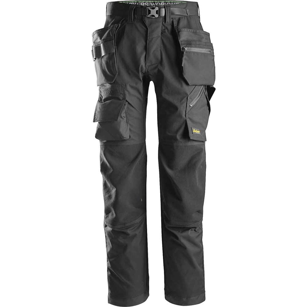 Snickers 6923 Mens Flexiwork Floorlayers Work Holster Pocket Trousers Grey 41" 32"