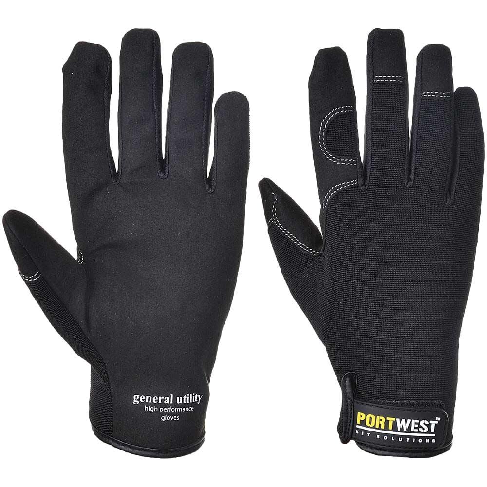 Portwest General Utility High Performance Gloves Black L Pack of 1