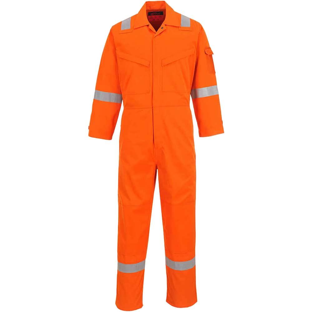 Araflame Silver Flame Resistant Coveralls Orange 42" 31"