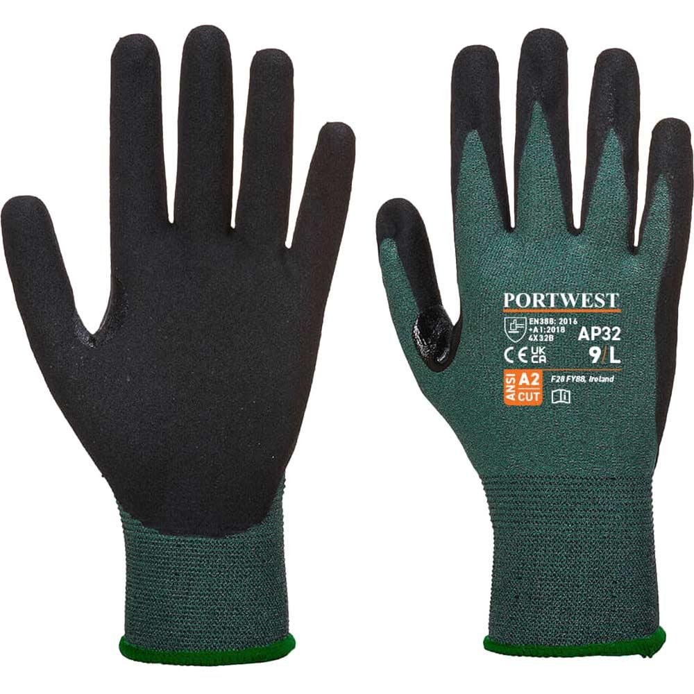 Portwest Dexti Cut Pro Cut Resistant Gloves Black / Grey M Pack of 1
