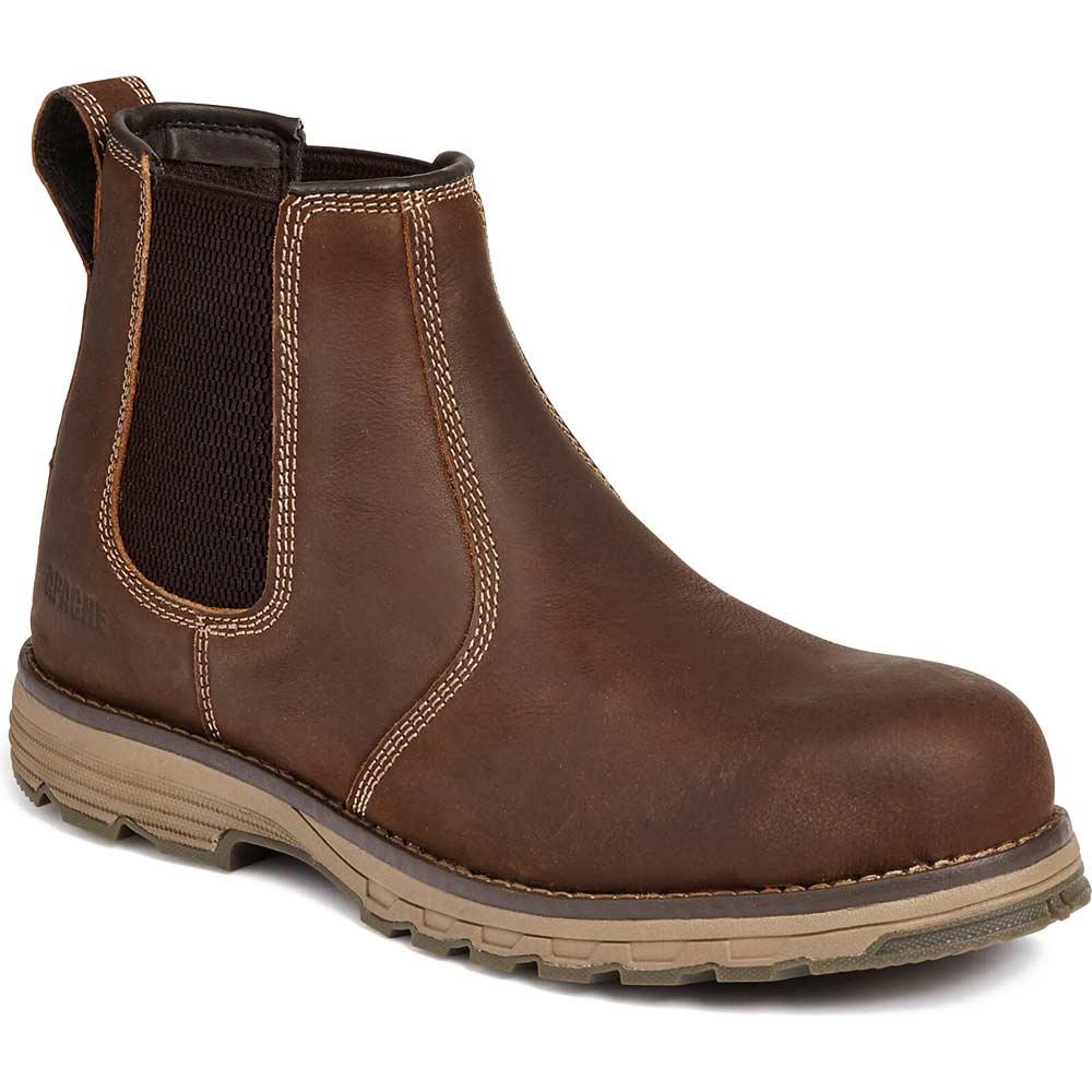 Apache Flyweight Dealer Water Resistant Safety Boots Brown Size 7