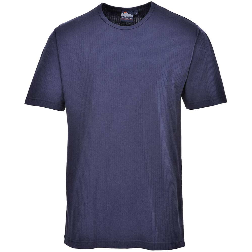 Portwest Thermal Short Sleeve T Shirt Navy S