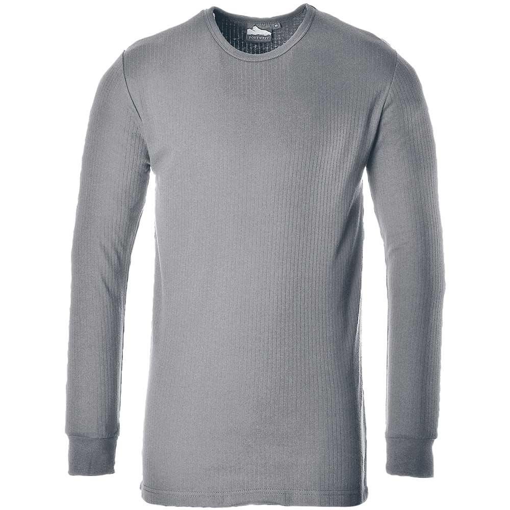 Portwest Thermal Long Sleeve T Shirt Grey M