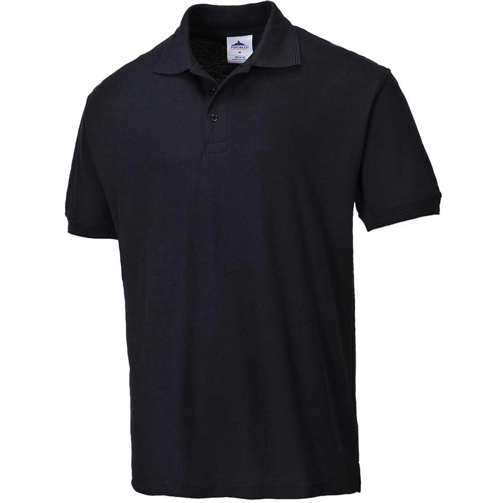 Portwest Naples Polo Shirt Black M