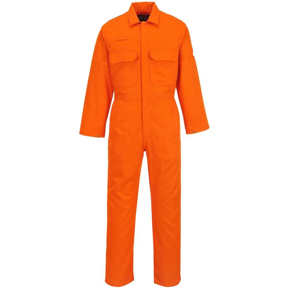 BizWeld Mens Flame Resistant Overall Orange M 32"