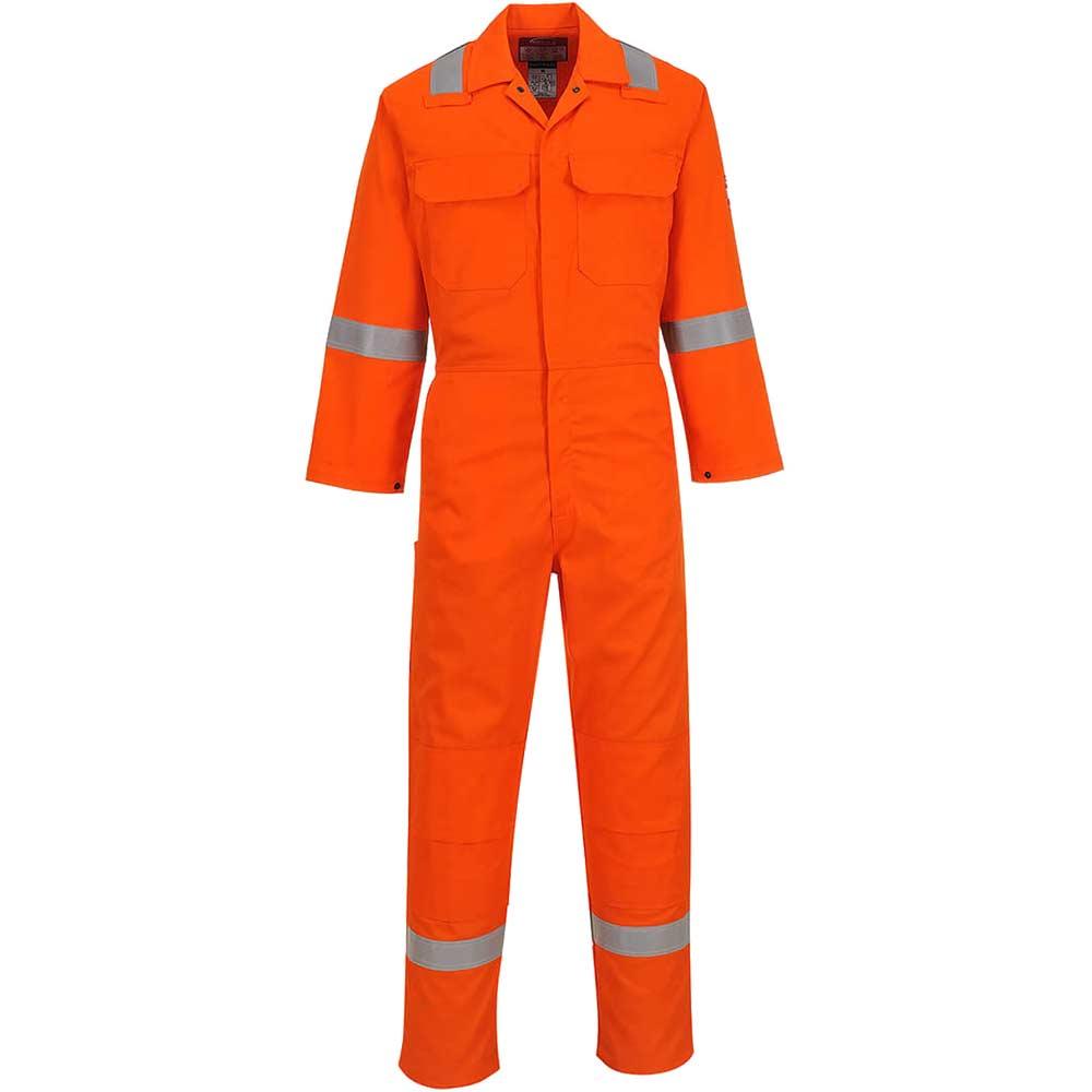 BizWeld Mens Iona Flame Resistant Coverall Orange XL 32"