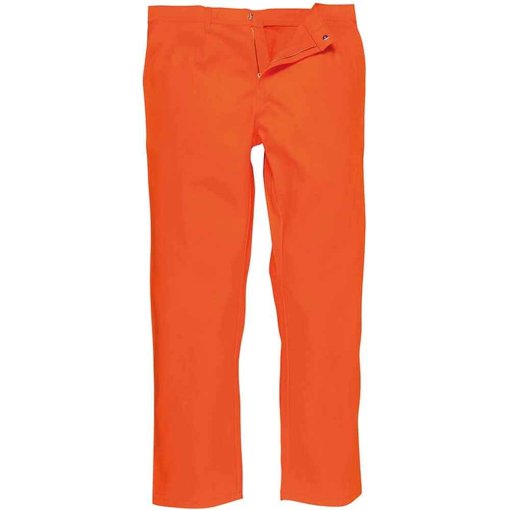 BizWeld Mens Flame Resistant Trousers Orange XL 32"