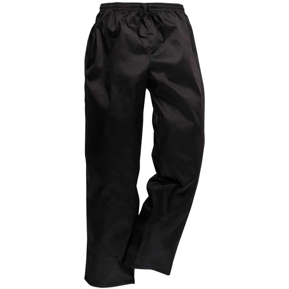Portwest C070 Drawstring Chef Trousers Black XS 33"
