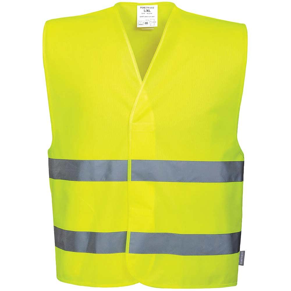 Portwest Two Band Class 2 Hi Vis Waistcoat Yellow S / M