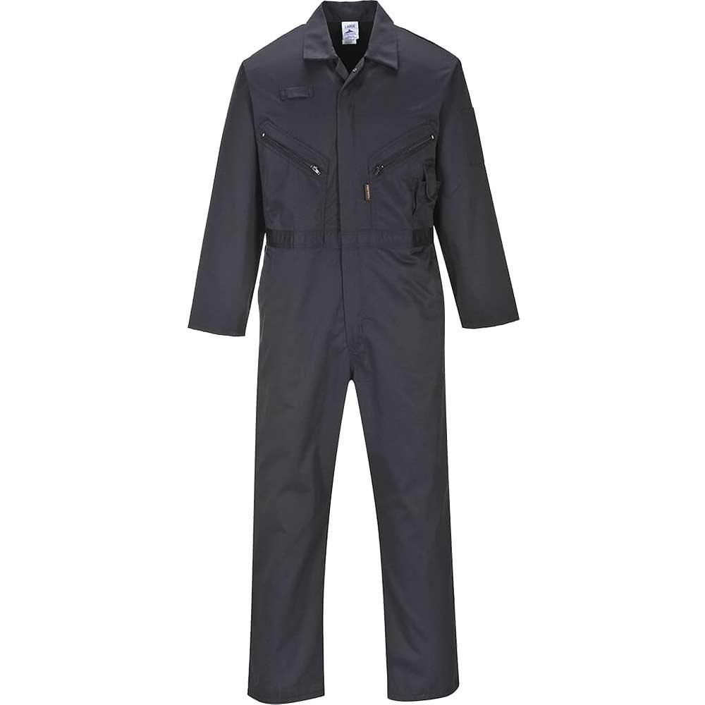 Portwest Liverpool Zip Coverall Black S 31"