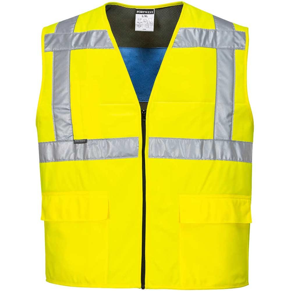 Portwest Cooling Class 2 Hi Vis Waistcoat Yellow 2XL / 3XL