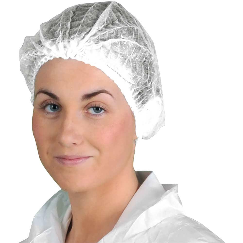 Portwest D100 PP Disposable Hair Net Mob Caps White One Size Pack of 3000