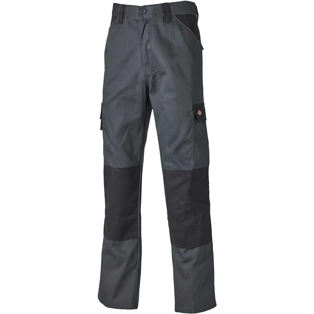 Dickies Mens Everyday Trousers Grey / Black 48" 31"