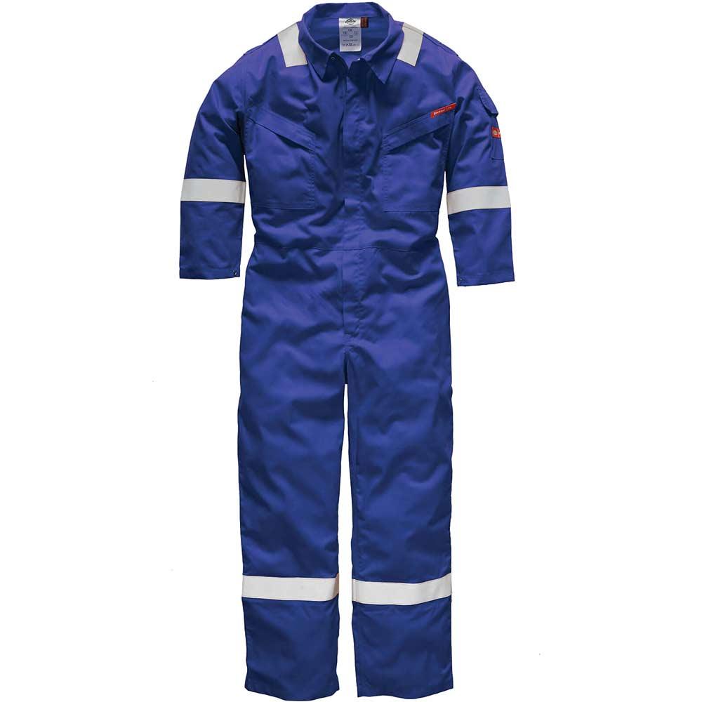 Dickies Mens Pyrovatex Flame Retardant Overall Royal Blue 40" 33"