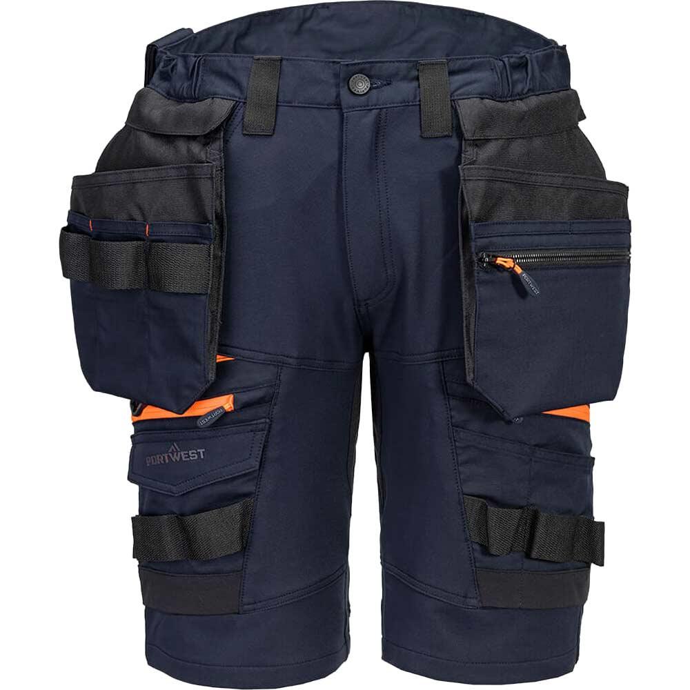 Portwest DX4 Mens Detachable Holster Pocket Shorts Dark Navy 26"