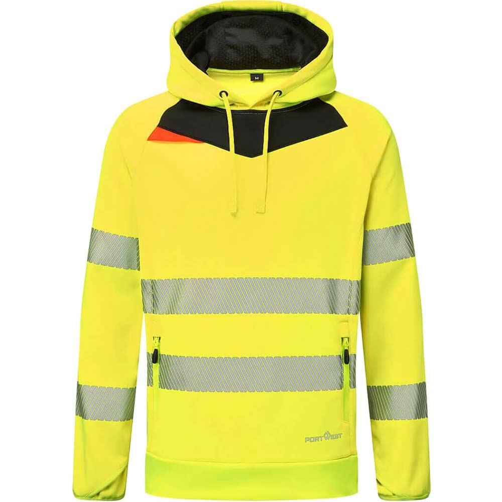 Portwest DX4 Hi Vis Overhead Hoodie Yellow / Black 3XL