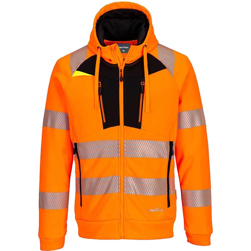 Portwest DX4 Hi Vis Hoodie Orange / Black L