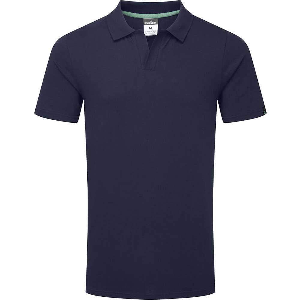 Portwest Organic Cotton Recyclable Polo Shirt Navy S
