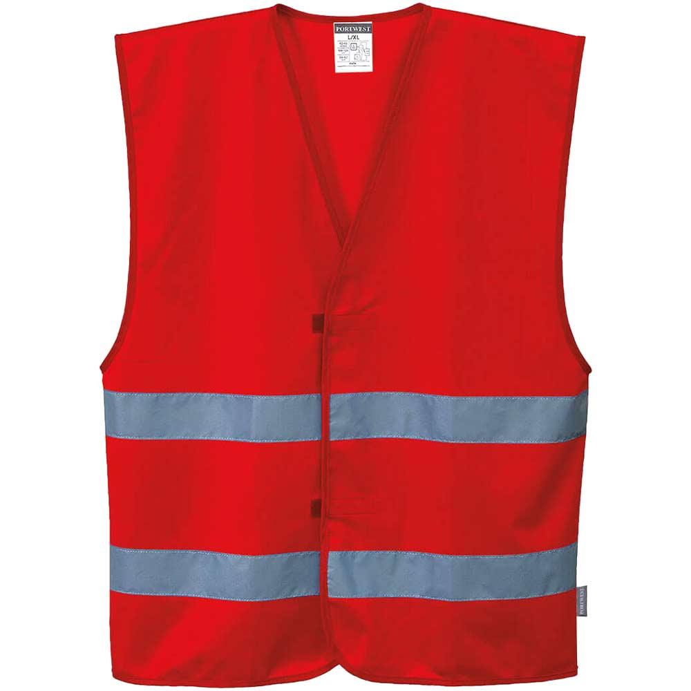 Portwest Iona 2 Band Reflective Safety Vest Red S / M
