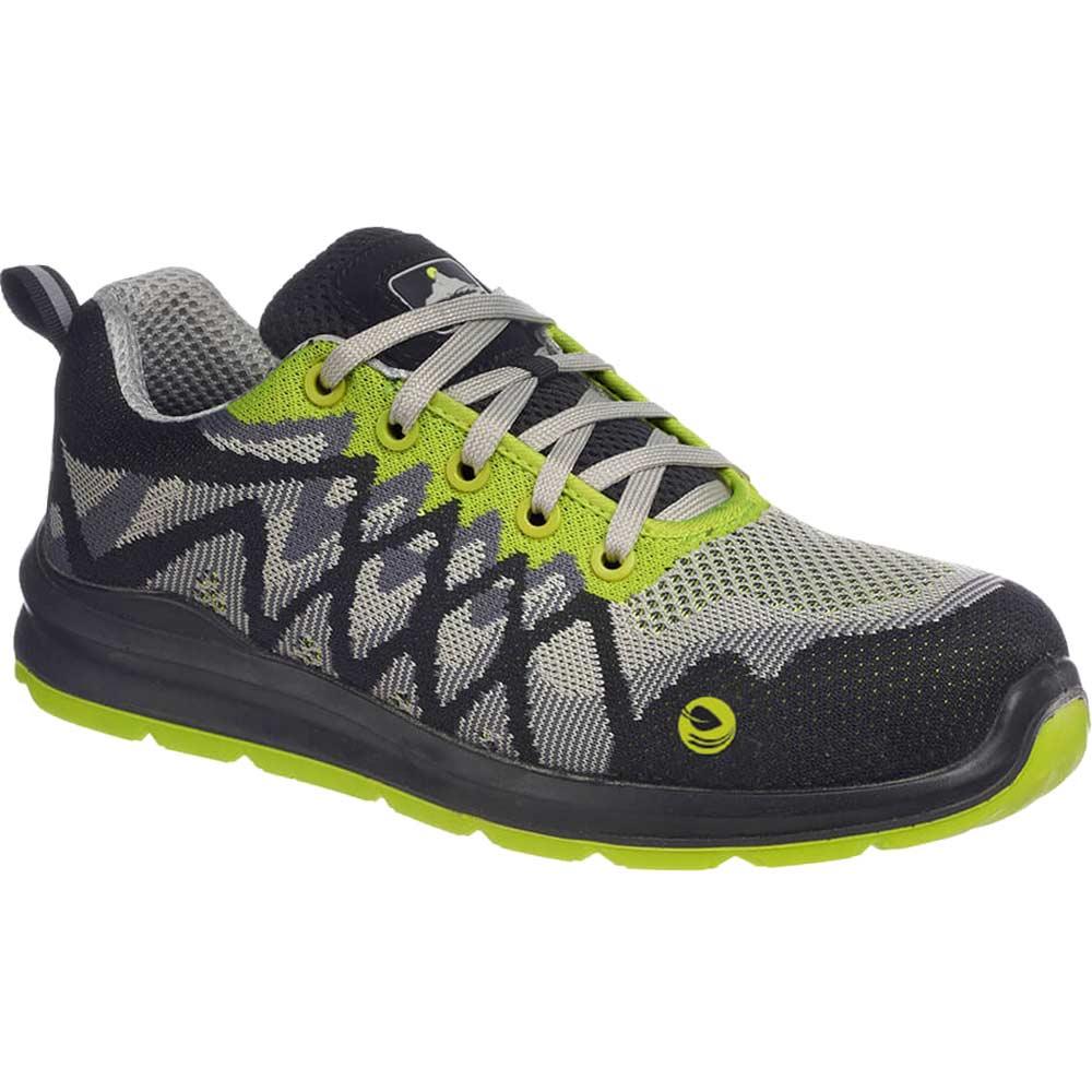 Portwest Compositelite Eco Safety Trainers Black / Yellow Size 5