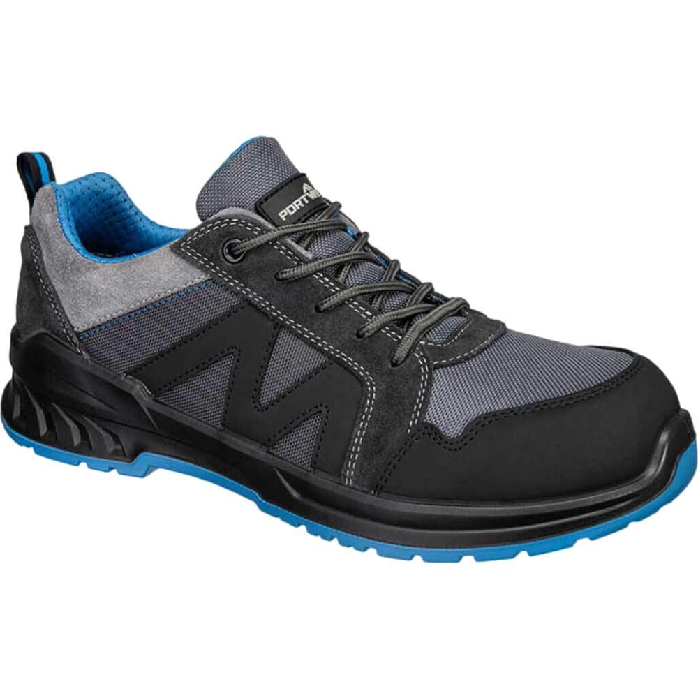 Portwest Composite Toe Cap S1PS Safety Trainers Black / Blue Size 10