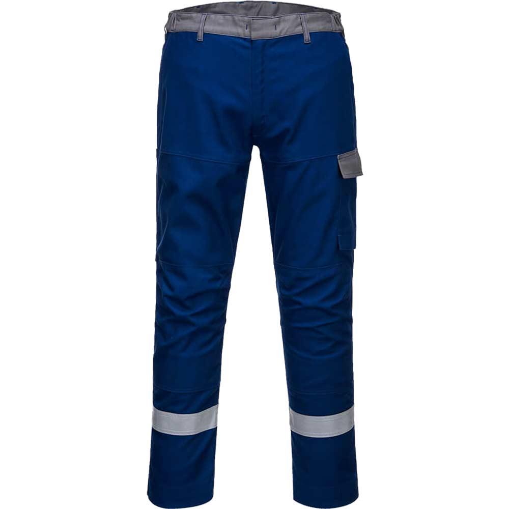 BizFlame Ultra Two Tone Flame Resistant Trousers Royal Blue 30" 31"