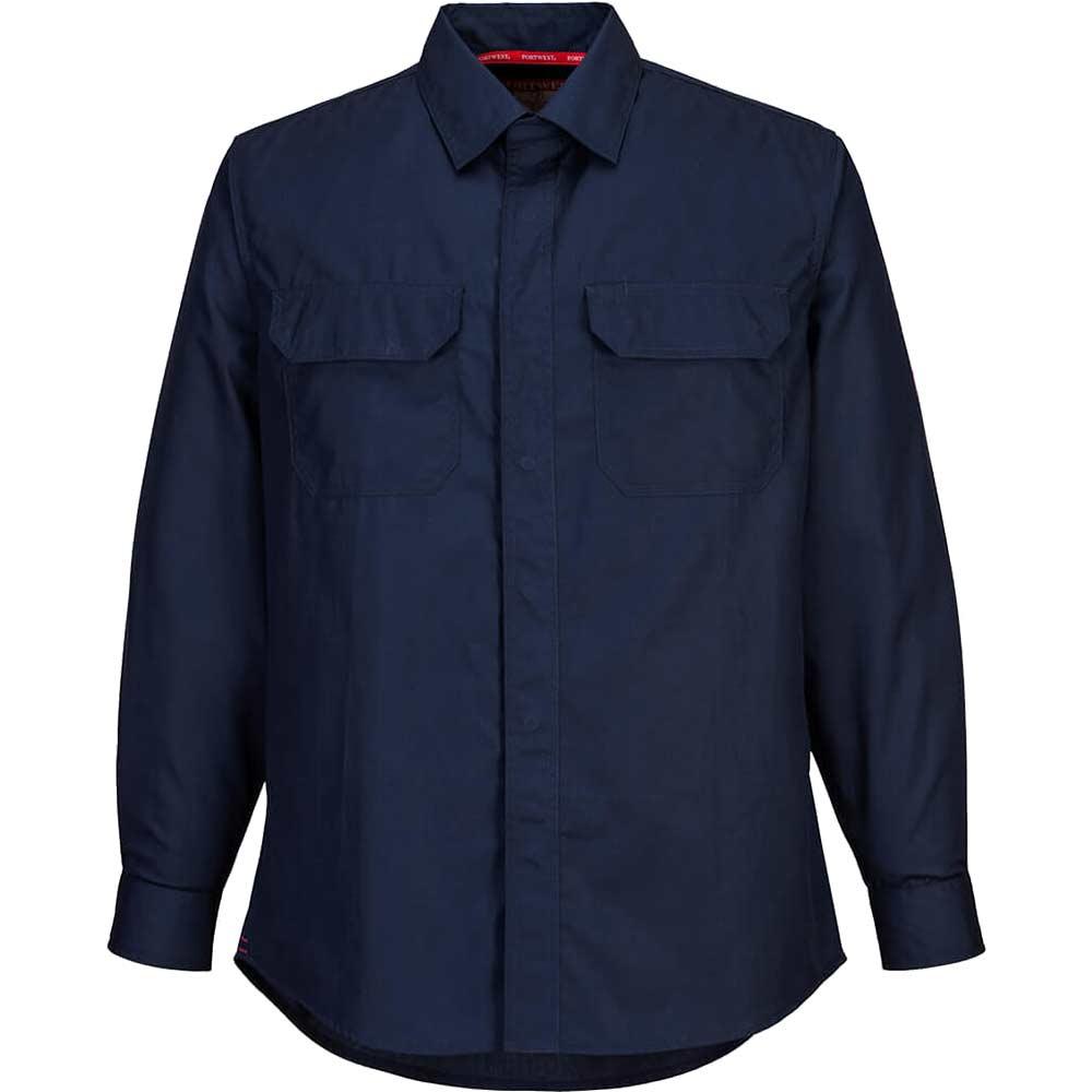 BizFlame Plus Chemical Shirt Navy L