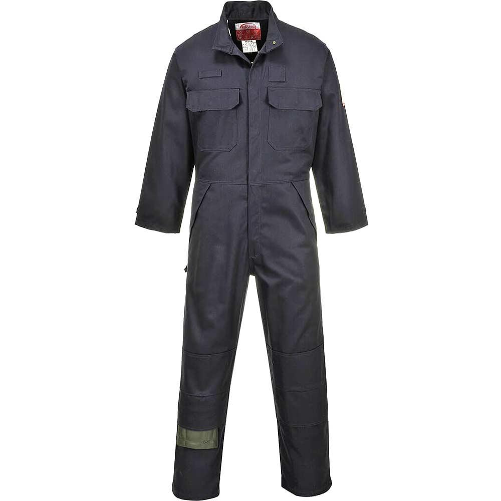 BizFlame Mens Multi-Norm Flame Resistant Coverall Navy XL