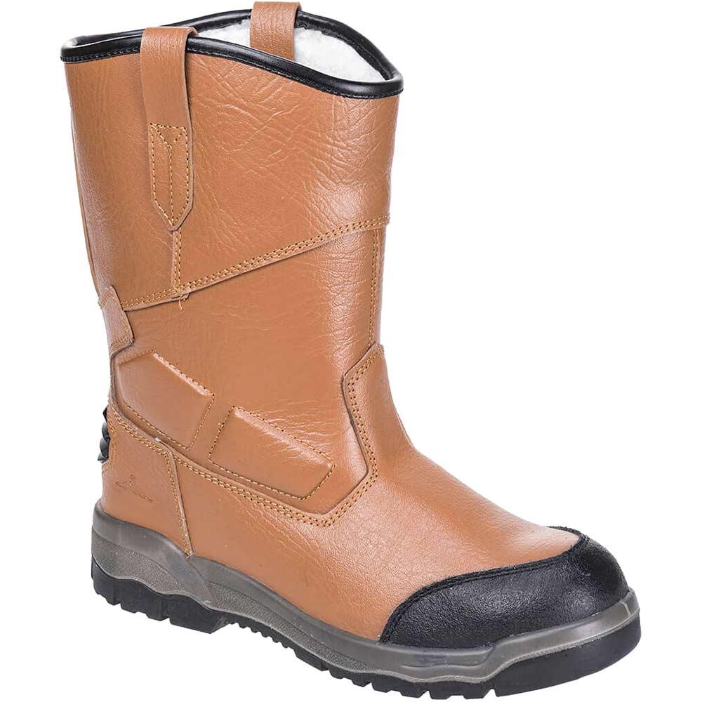 Portwest Steelite Pro Rigger Safety Boots Tan Size 7