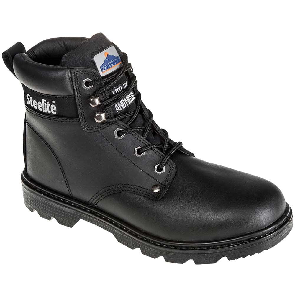 Portwest Steelite S3 Thor Water Resistant Safety Boots Black Size 5
