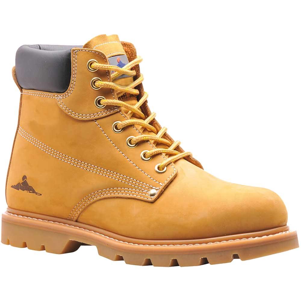 Portwest Steelite SB HRO Welted Safety Boots Honey Size 10.5
