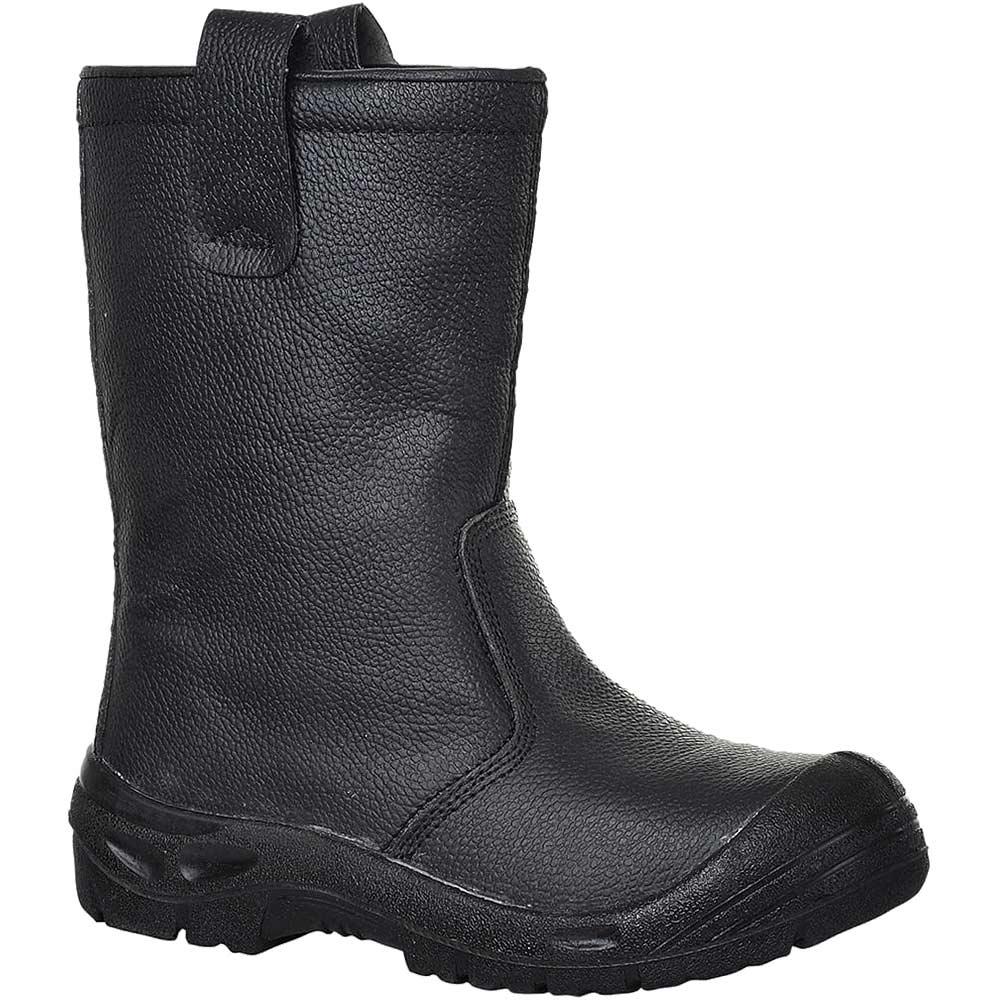 Portwest Steelite Leather S3 Safety Rigger Boots Black Size 11