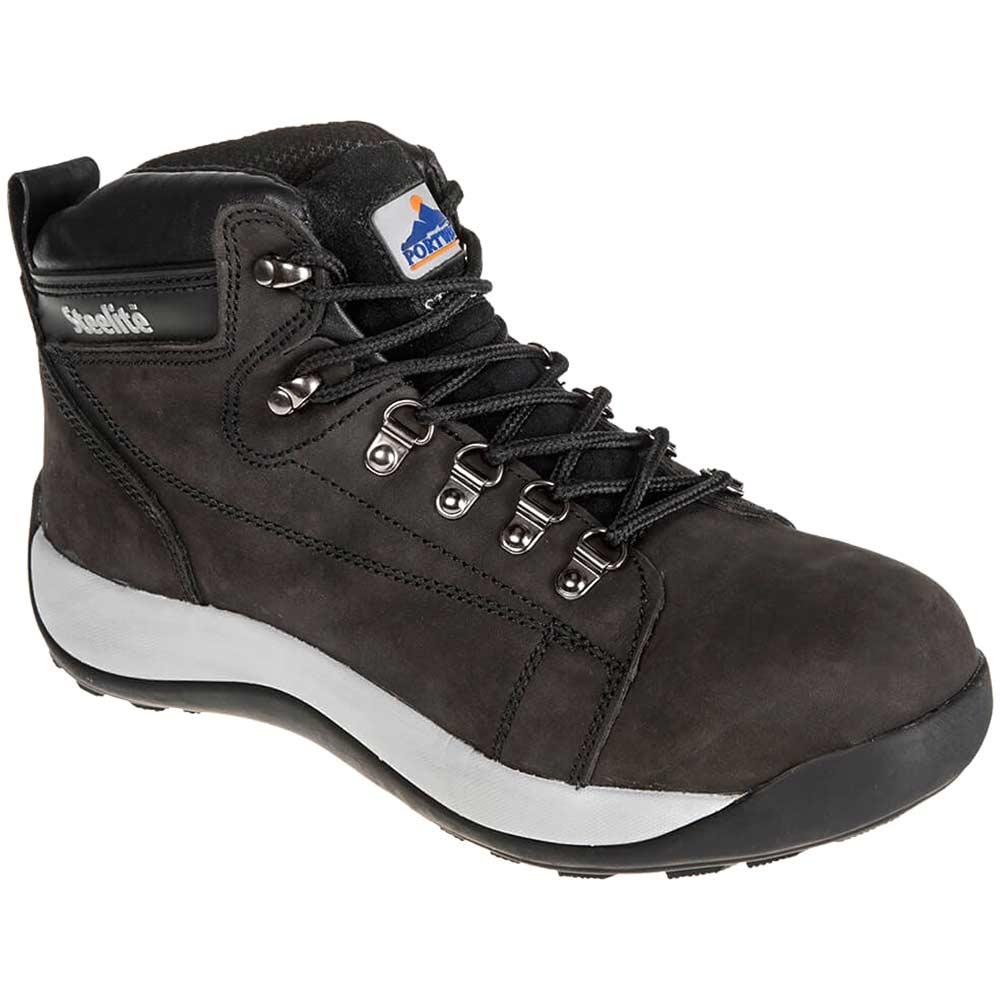 Portwest Steelite SB HRO Mid Cut Nubuck Safety Boots Black Size 10.5