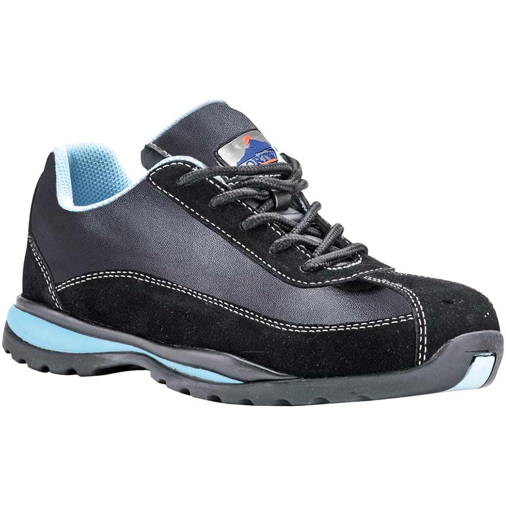 Portwest Steelite Womens S1P HRO Safety Trainers Black / Blue Size 5
