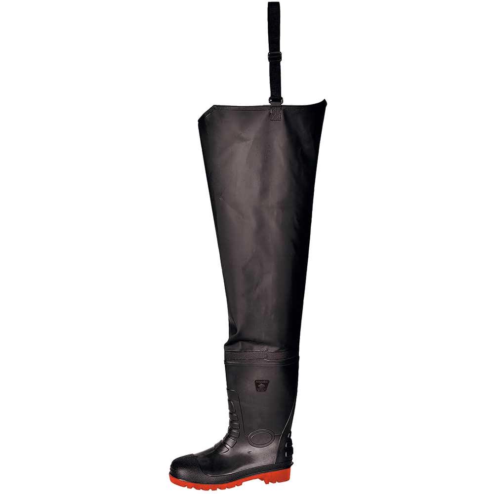 Portwest Safety Waist Waders Black Size 5