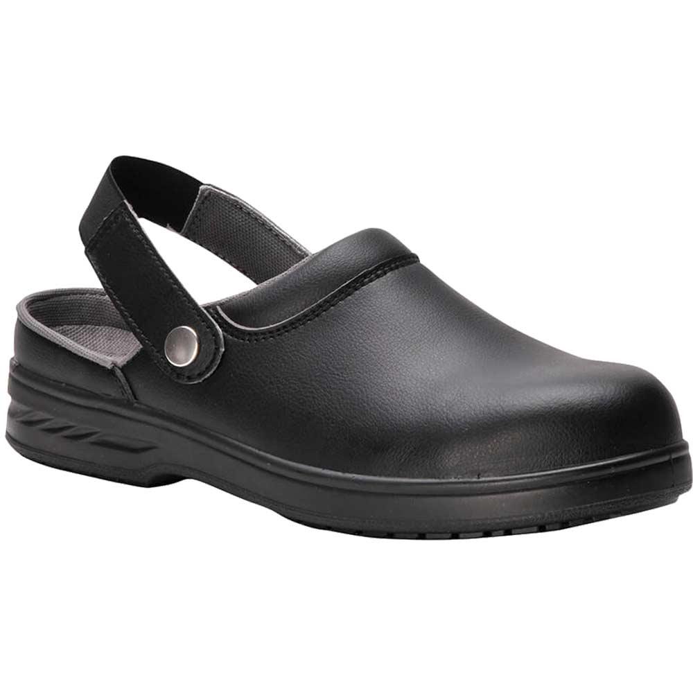 Portwest Steelite SB AE WRU Clean Area Safety Clogs Black Size 4