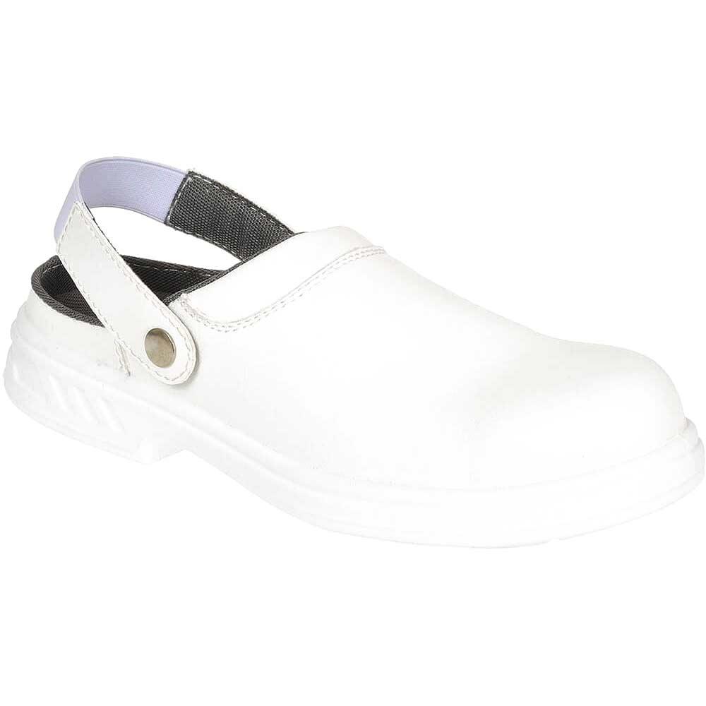 Portwest Steelite SB AE WRU Clean Area Safety Clogs White Size 10.5