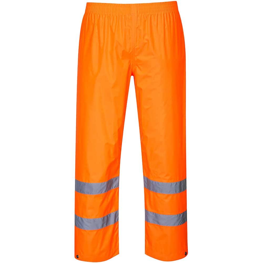 Portwest Hi Vis Rain Trousers Orange L