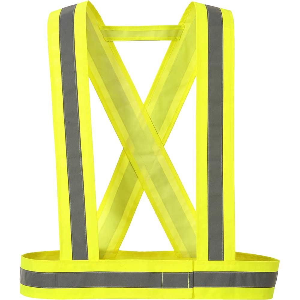 Portwest Hi Vis Webbing Straps Yellow One Size