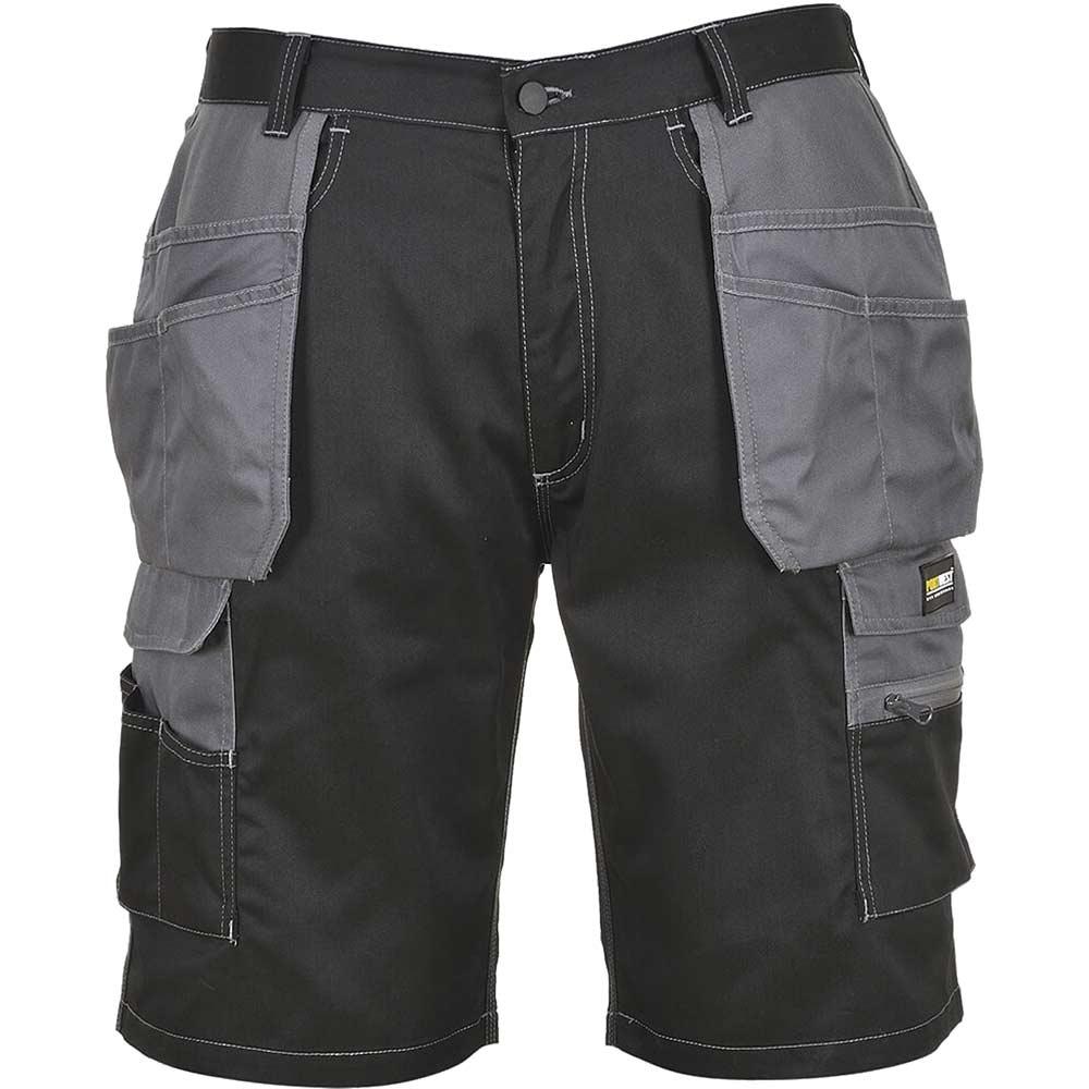 Portwest KS18 Granite Holster Shorts Black / Grey M