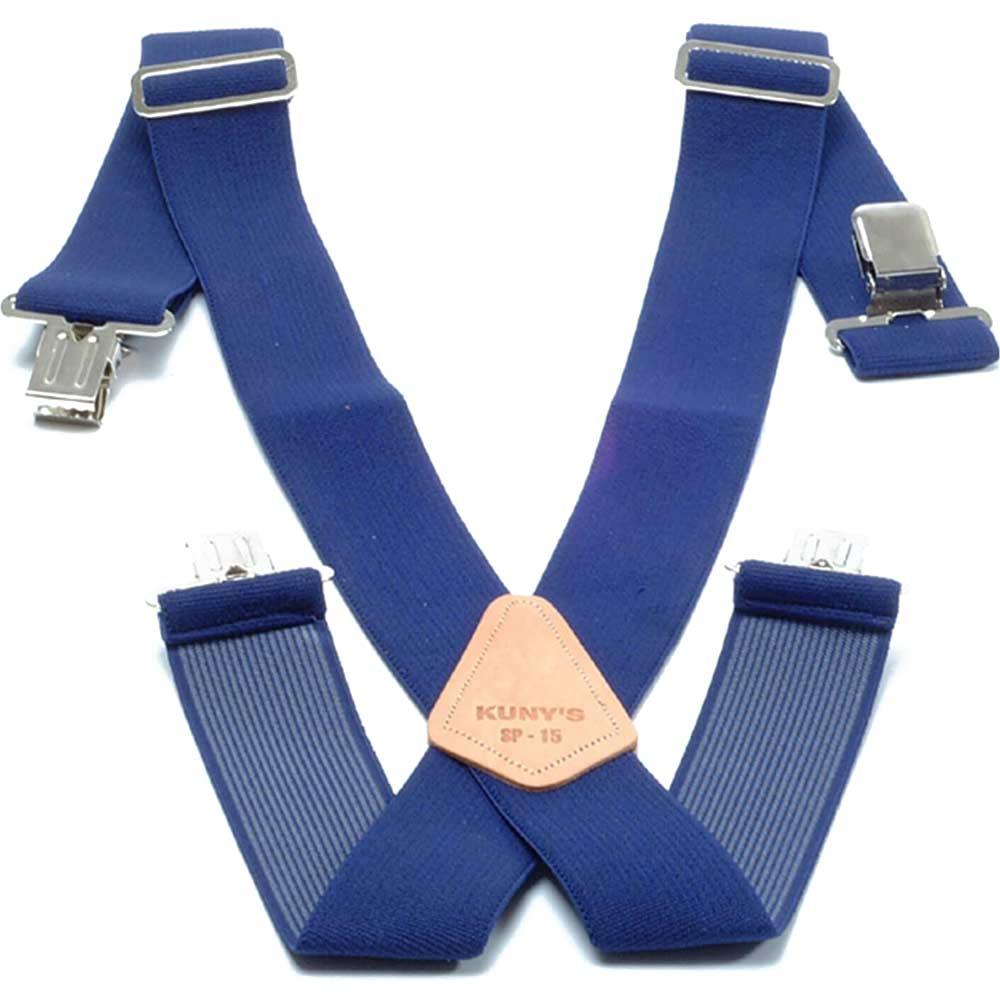 Kunys Work Trousers Braces Navy Blue