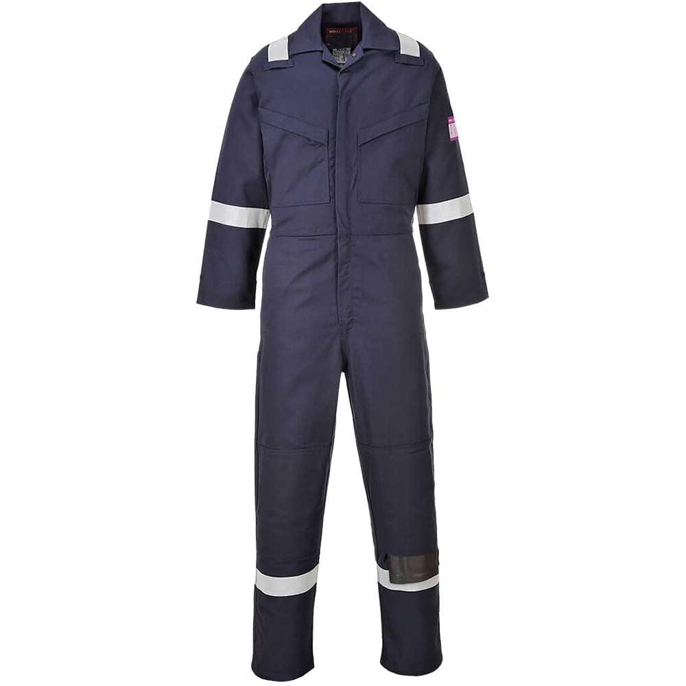 Modaflame Mens Flame Resistant Overall Navy 2XL