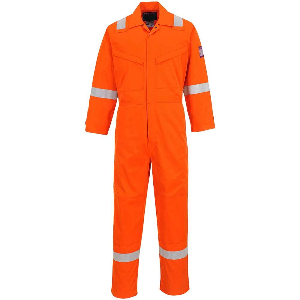 Modaflame Mens Flame Resistant Overall Orange XL