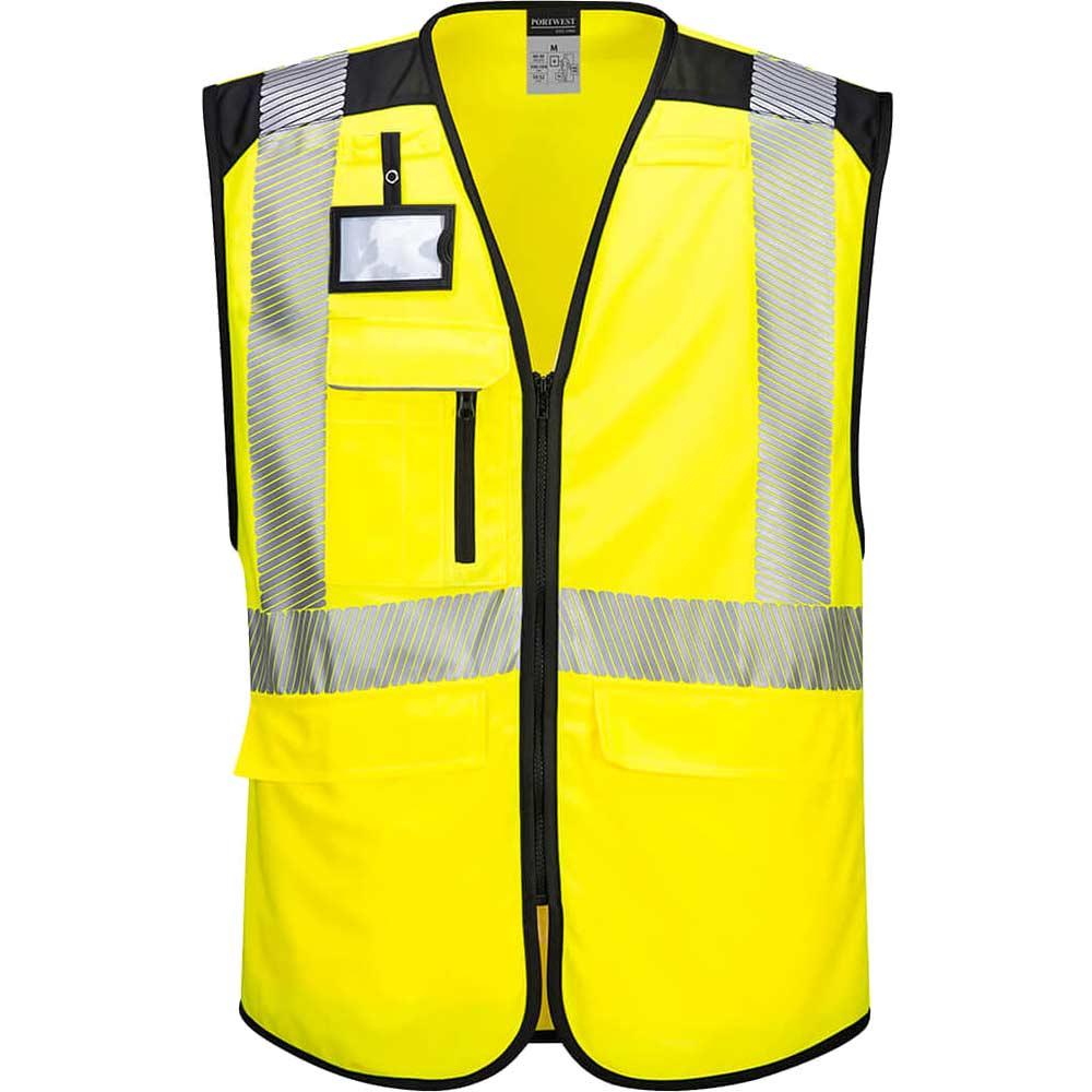 Portwest PW3 Hi Vis Executive Vest Yellow / Black 4XL