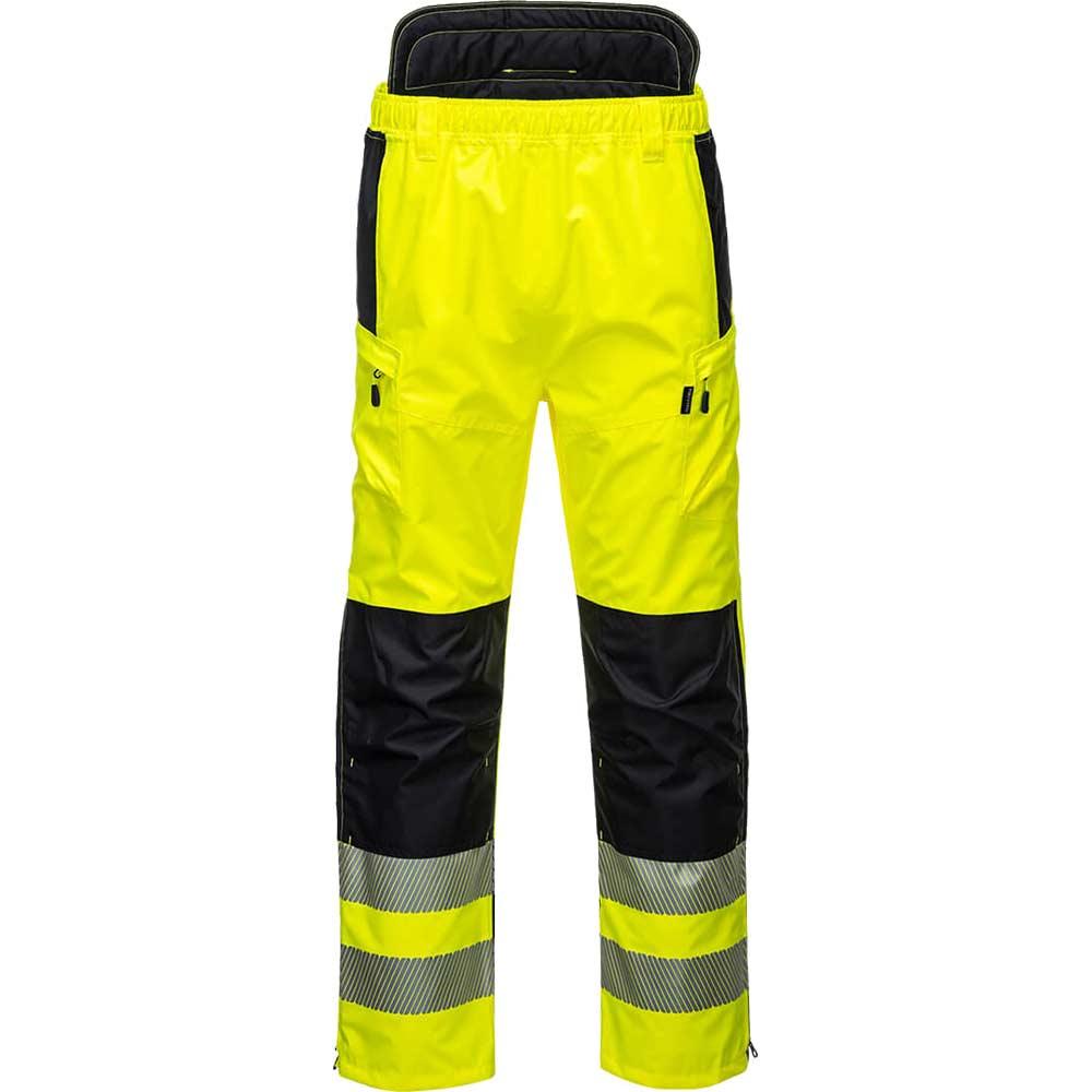 Portwest PW34 Hi Vis Work Trousers Yellow / Black 2XL 31"
