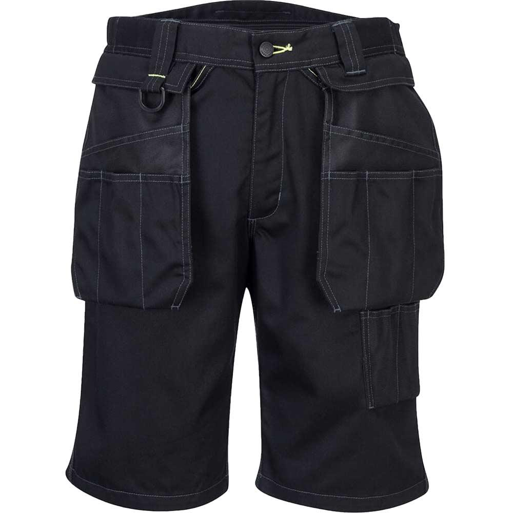 Portwest PW3 Mens Holster Work Shorts Black 44"