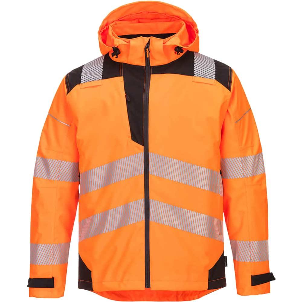 Portwest PW36 Extreme Rain Jacket Orange / Black L
