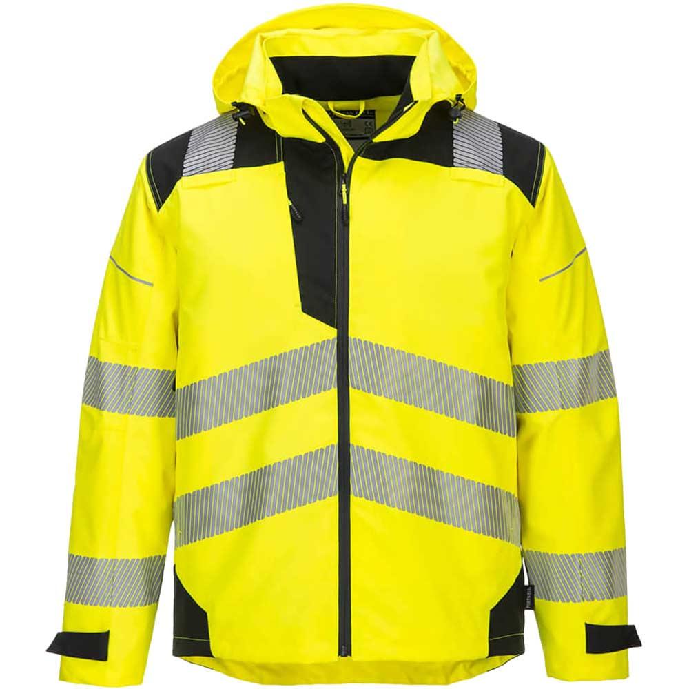 Portwest PW36 Extreme Rain Jacket Yellow / Black M