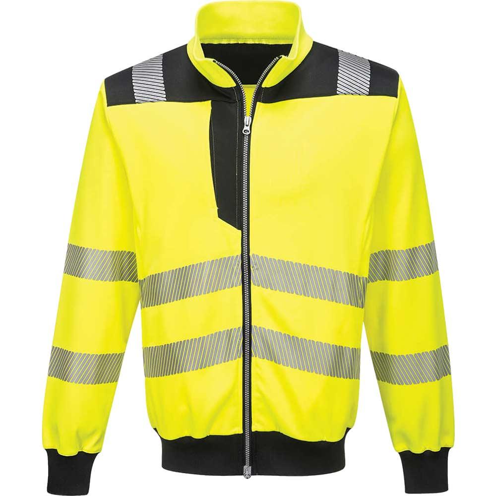 Portwest PW3 Hi Vis Sweatshirt Yellow / Black L